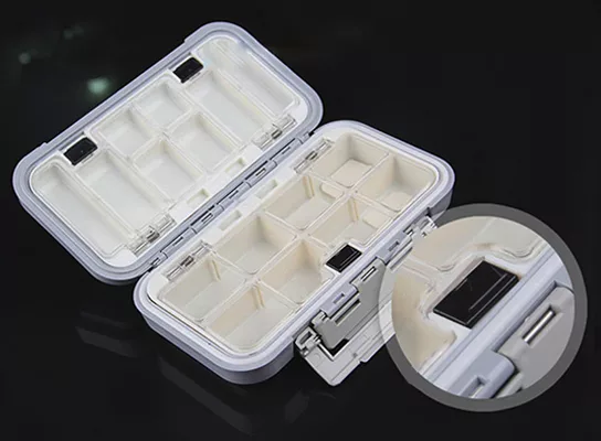 Scatola Pillole ABS Compatta Portapillole Viaggio 42 Scomparti - Organizer Medicinali Portatile - Con Scomparti Rimovibili Scatola Pillole Portatile