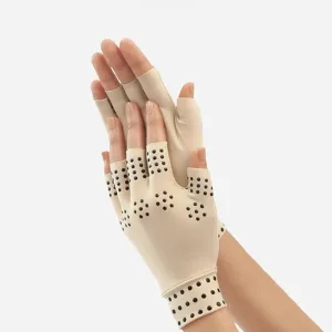 guanti compressivi, guanti per l'artrite, terapia magnetica, guanti magnetici, guanti compressivi senza dita