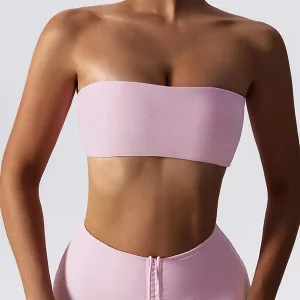 SHADOW DANCE UK Reggiseno sportivo a fascia, non imbottito, senza spalline, senza fili, senza cuciture, per yoga, allenamento, bralette antiscivolo