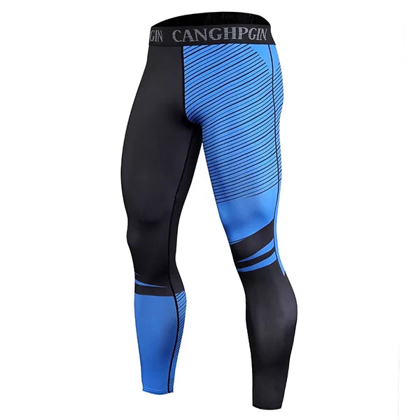 Abbigliamento Fitness Asciugatura Rapida Leggings Compression Uomo POIHIDE Con Tasche - Pantaloni Allenamento Asciugatura Rapida Per Running E Palestra Abbigliamento Fitness Compressione