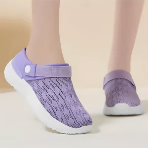 women slippers, women shoes, slip on shoes, summer shoes, casual shoes, mesh shoes, breathable shoes, summer slippers