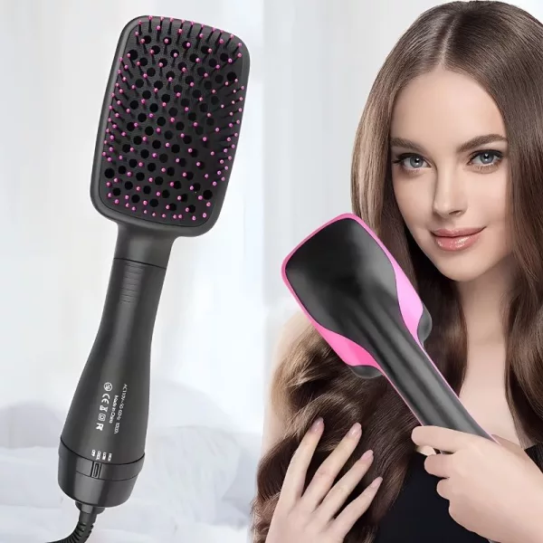 hair brush, hair dryer brush, hot air brush, electric hair brush, hair volumizer, hair styler brush