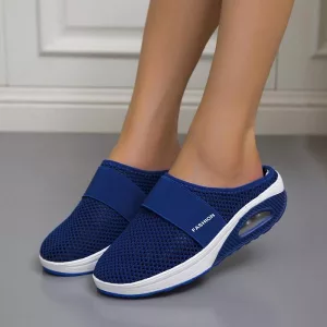 Sandali Ortopedici Pantofole con Zeppa - Blu