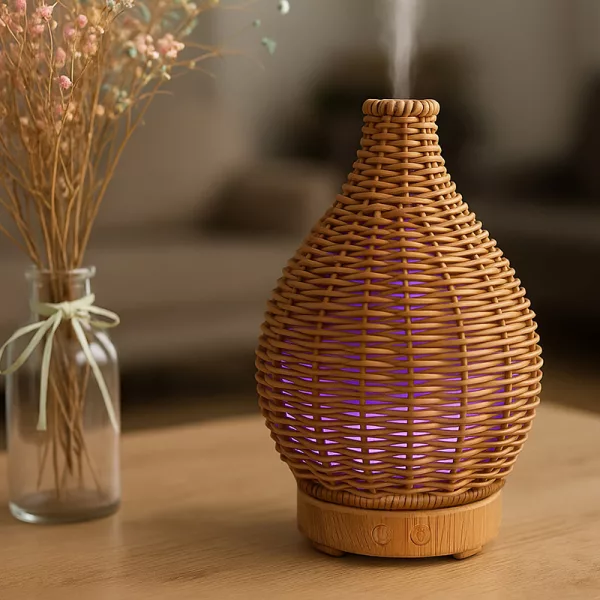humidifier, essential oil diffuser, aroma diffuser, air humidifier, vase shape humidifier, night light humidifier