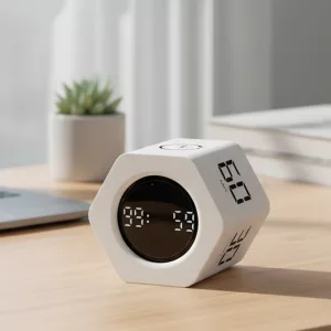Timer produttività cubo a sensore gravitazionale con display LED