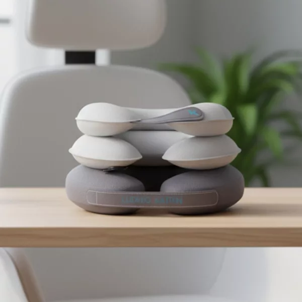 cervical neck traction device, neck stretcher, neck stretcher device, cervical stretcher, inflatable neck stretcher